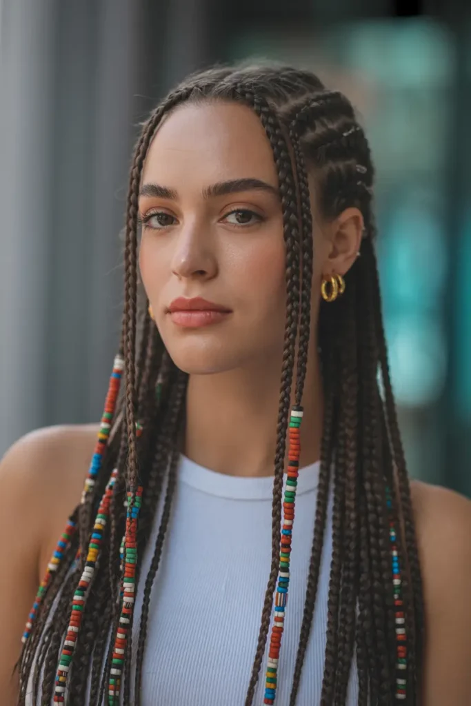 15 Fulani Braids with a Twist: Beads, Buns & Ponytails 1 1. Fulani Braids with Beads 1