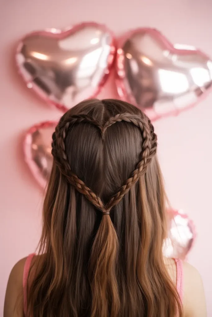 1. Heart Shaped Braid Design
