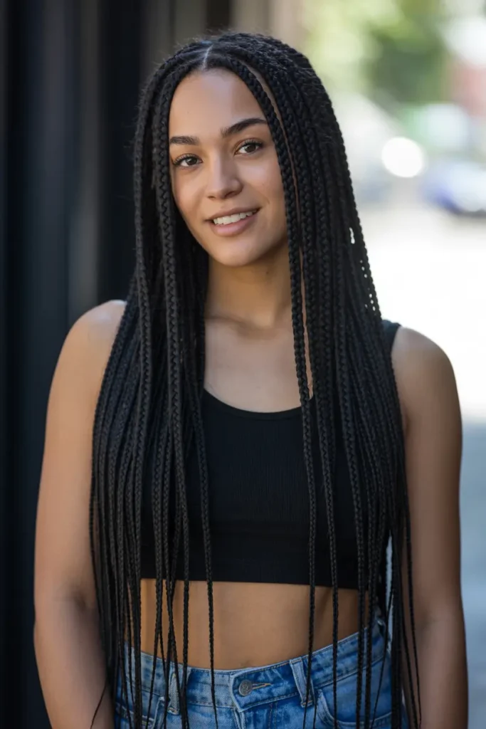 1. Knotless Box Braids 1
