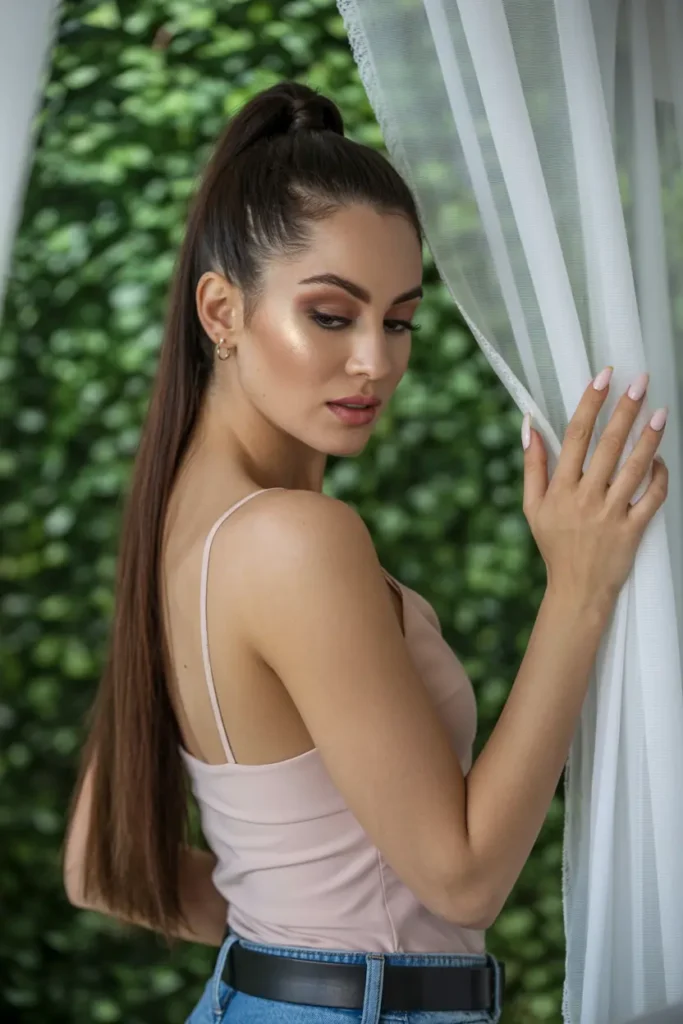 1. Sleek High Ponytail 1