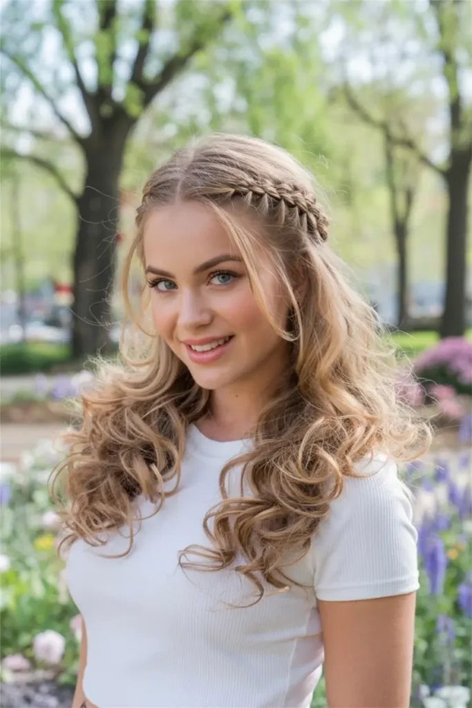 10. Braided Crown Style