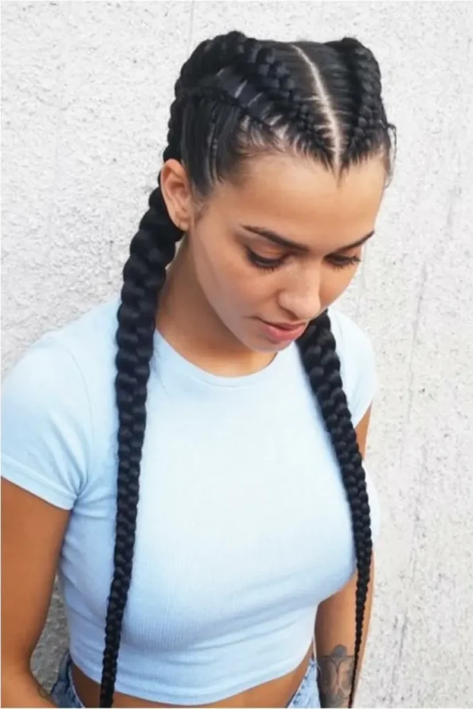 10. Triangle Part Cornrows