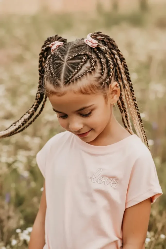 12. Heart Shaped Braid Design