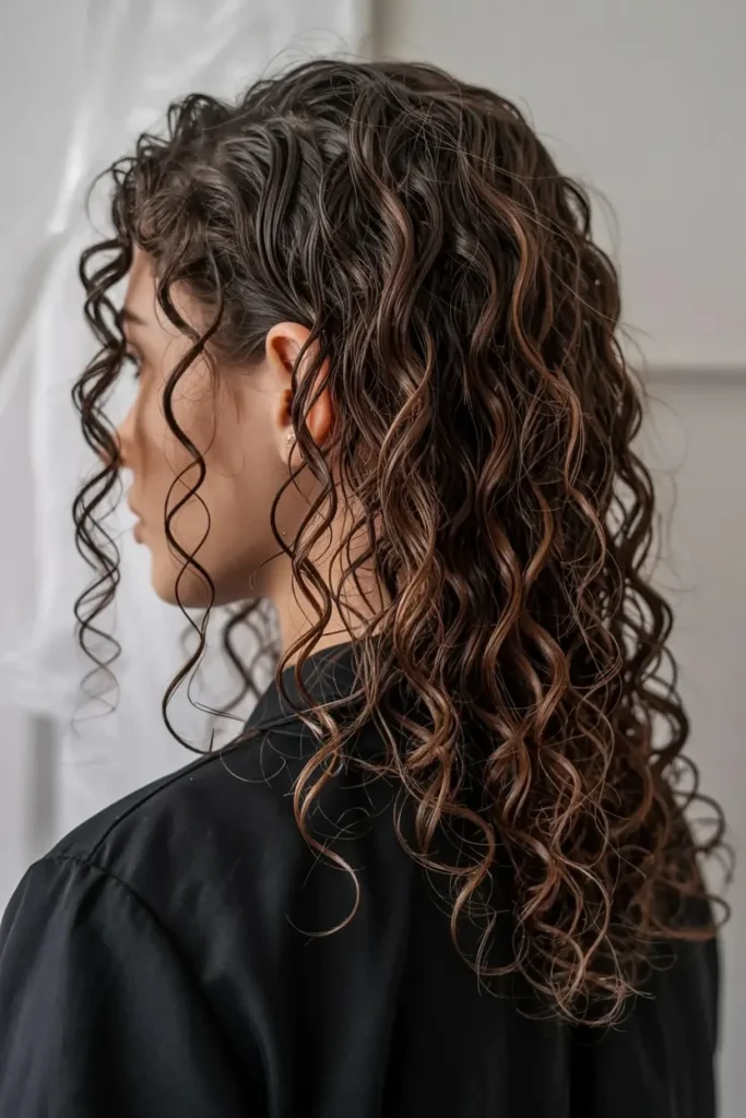 15 Baddie Curly Hairstyles to Try for Hot Curly Hair Looks 31 12. Wet Look Curly Waves