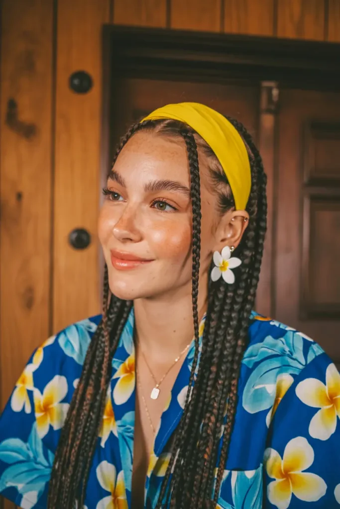 15 Fulani Braids with a Twist: Beads, Buns & Ponytails 33 13. Fulani Braids with Headband