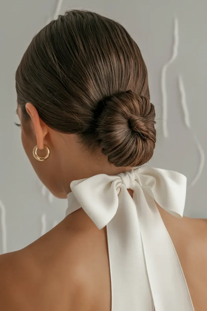 13. Slicked Back Low Bun