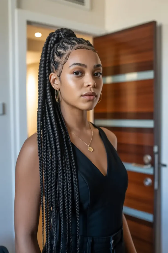 15 Fulani Braids with a Twist: Beads, Buns & Ponytails 35 14. Fulani Braids Side Ponytail