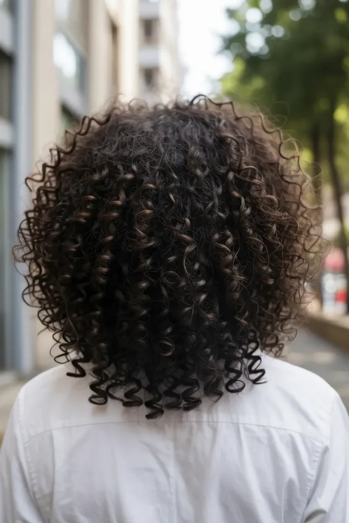15 Baddie Curly Hairstyles for School to Try Today 35 14. Natural Curly Afro