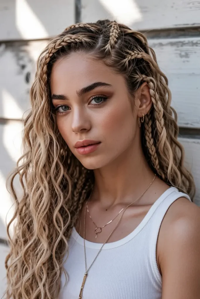 12 Latest Hair Braids Anyone Can Master 3 2. Boho Braids with Curls