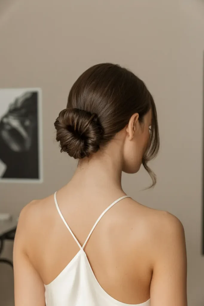 2. Sleek Low Bun