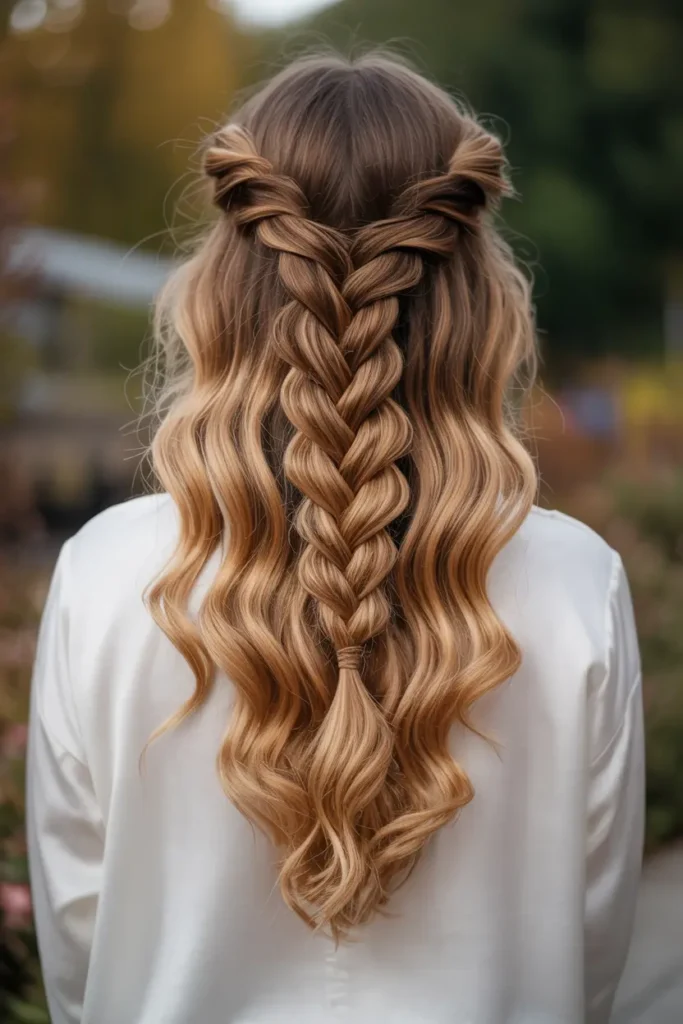 12 Pretty Braided Hairstyles for Every Mood and Moment 5 3. Fishtail Braid with Loose Curls