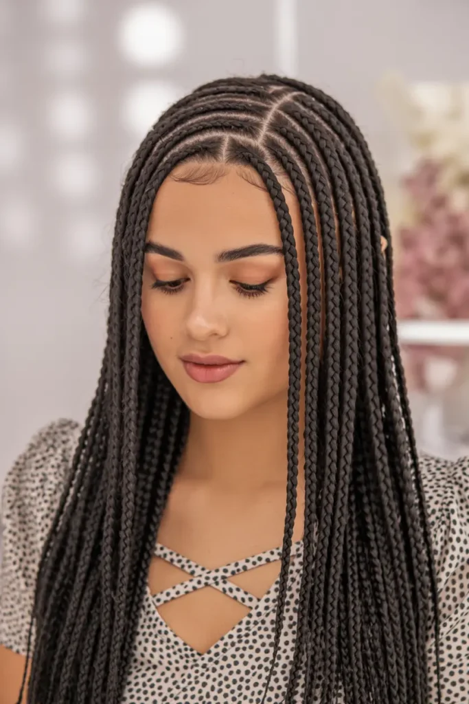 4. Bold Cornrow Designs