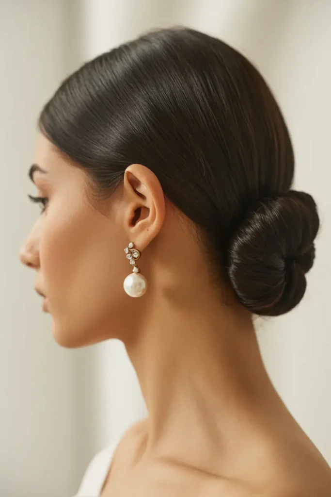 5. Slicked Back Low Bun