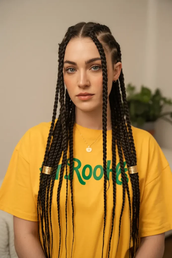 15 Fulani Braids with a Twist: Beads, Buns & Ponytails 11 6. Fulani Braids with Cuffs