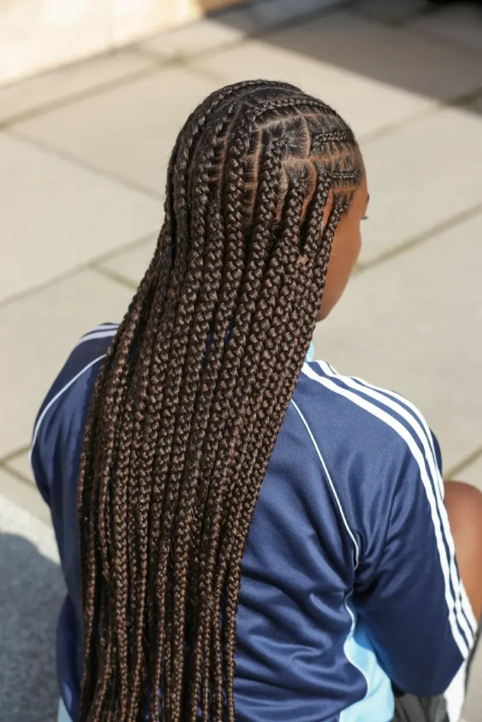 6. Geometric Box Braid Design