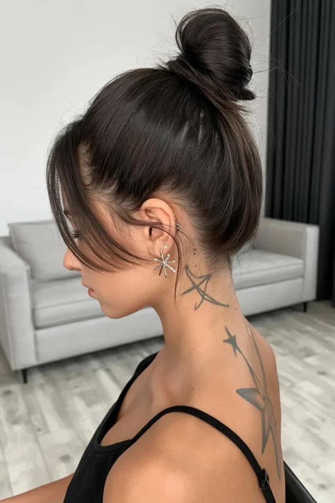 7. Polished High Bun